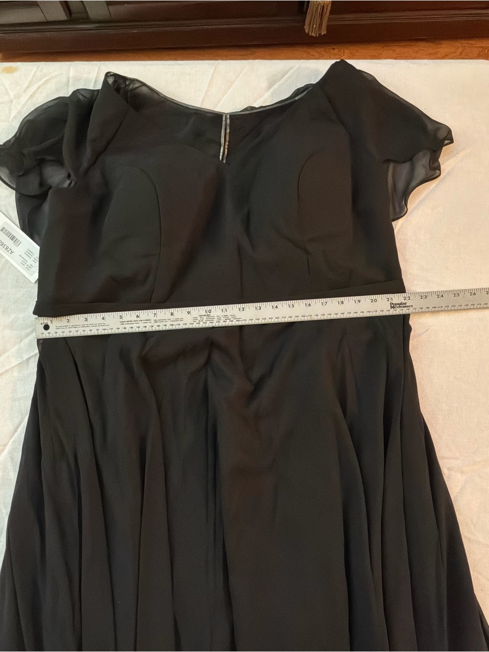 Azazie Black Flowing Wedding bridesmaid Dress - Picture 2 of 10